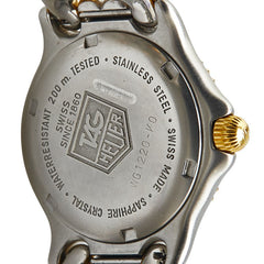 タグホイヤー セル 腕時計 WG1220-K0 クオーツ グレー文字盤 ステンレススチール メッキ ボーイズ TAG HEUER 【中古】