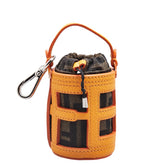 フェンディ ズッカ バケット チャーム 7AS158 オレンジ ブラウン レザー キャンバス レディース FENDI 【中古】