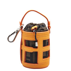 フェンディ ズッカ バケット チャーム 7AS158 オレンジ ブラウン レザー キャンバス レディース FENDI 【中古】