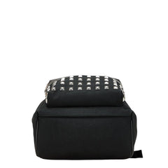 サンローラン スタッズ リュック バックパック ブラック キャンバス レザー レディース SAINT LAURENT 【中古】