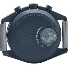 オメガ ×スウォッチ ムーンスウォッチ MISSION TO MERCURY 腕時計 SO33A100 クオーツ グレー文字盤 セラミック ナイロン メンズ OMEGA 【中古】