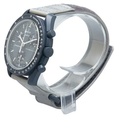 オメガ ×スウォッチ ムーンスウォッチ MISSION TO MERCURY 腕時計 SO33A100 クオーツ グレー文字盤 セラミック ナイロン メンズ OMEGA 【中古】