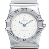 オメガ コンステレーション 腕時計 クオーツ ベージュ文字盤 ステンレススチール レディース OMEGA 【中古】