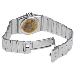 オメガ コンステレーション 腕時計 1570.30.00 クオーツ ベージュ文字盤 ステンレススチール レディース OMEGA 【中古】