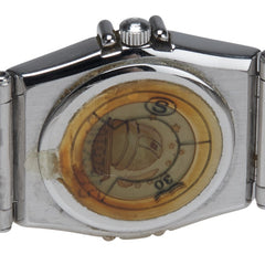 オメガ コンステレーション 腕時計 1570.30.00 クオーツ ベージュ文字盤 ステンレススチール レディース OMEGA 【中古】