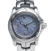 タグホイヤー リンク シェル文字盤 腕時計 WT141E クオーツ パープル文字盤 ステンレススチール レディース TAG HEUER 【中古】