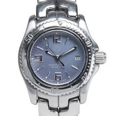 タグホイヤー リンク シェル文字盤 腕時計 WT141E クオーツ パープル文字盤 ステンレススチール レディース TAG HEUER 【中古】