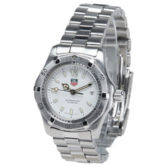 タグホイヤー プロフェッショナル 腕時計 WK1313 クオーツ ホワイト文字盤 ステンレススチール レディース TAG HEUER 【中古】