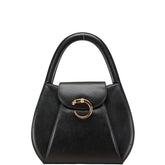 カルティエ パンテール パンサー ハンドバッグ ブラック レザー レディース CARTIER 【中古】
