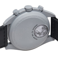 オメガ × スウォッチ スピードマスター ムーンスウォッチ ミッション トゥ ザ ムーン 腕時計 S033M100 クオーツ ブラック文字盤 セラミック ナイロン メンズ OMEGA 【中古】