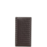 ボッテガヴェネタ イントレチャート 長財布 ブラウン レザー メンズ BOTTEGAVENETA 【中古】