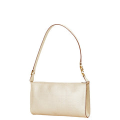 サルヴァトーレフェラガモ ガンチーニ ハンドバッグ ベージュ レザー レディース Salvatore Ferragamo 【中古】