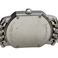 ティファニー マーククーペ スモールセコンド 腕時計 クオーツ シルバー文字盤 ステンレススチール メンズ TIFFANY&Co. 【中古】