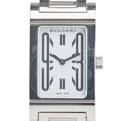 ブルガリ レッタンゴロ 腕時計 RT39S クオーツ ホワイト文字盤 ステンレススチール ボーイズ BVLGARI 【中古】