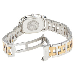 エルメス ラリー 腕時計 RA1.220 クオーツ ベージュ文字盤 ステンレススチール メッキ メタル レディース HERMES 【中古】