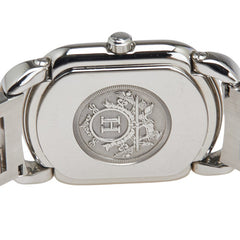 エルメス ラリー 腕時計 RA1.220 クオーツ ベージュ文字盤 ステンレススチール メッキ メタル レディース HERMES 【中古】