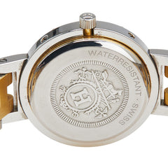 エルメス クリッパー 腕時計 クオーツ ホワイト文字盤 ステンレススチール メッキ レディース HERMES 【中古】