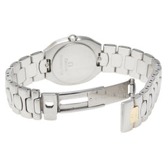 オメガ シーマスター ポラリス 腕時計 クオーツ グレー文字盤 ステンレススチール メッキ レディース OMEGA 【中古】