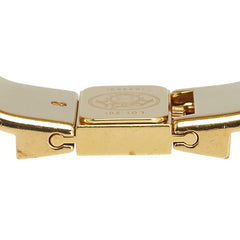 エルメス ロケ 腕時計 バングルウォッチ LO1.201 クオーツ ゴールド文字盤 リザード メッキ レディース HERMES 【中古】