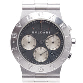 ブルガリ ディアゴノ スポーツ 腕時計 CH35S 自動巻き ブラック文字盤 ステンレススチール メンズ BVLGARI 【中古】