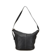 バーバリー ノバチェック シャドーホース ワンショルダーバッグ ブラック レザー レディース BURBERRY 【中古】