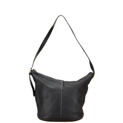 バーバリー ノバチェック シャドーホース ワンショルダーバッグ ブラック レザー レディース BURBERRY 【中古】