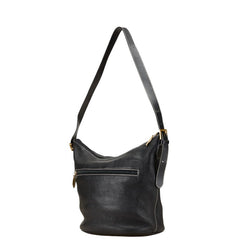 バーバリー ノバチェック シャドーホース ワンショルダーバッグ ブラック レザー レディース BURBERRY 【中古】