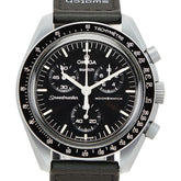 オメガ × スウォッチ スピードマスター ムーンスウォッチ MISSION TO THE MOON 腕時計 S033M100 クオーツ ブラック文字盤 セラミック ナイロン メンズ OMEGA 【中古】