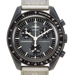 オメガ × スウォッチ スピードマスター ムーンスウォッチ MISSION TO MERCURY 腕時計 SO33A100 クオーツ グレー文字盤 セラミック ナイロン メンズ OMEGA 【中古】