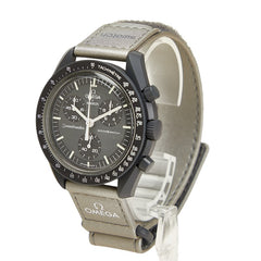 オメガ × スウォッチ スピードマスター ムーンスウォッチ MISSION TO MERCURY 腕時計 SO33A100 クオーツ グレー文字盤 セラミック ナイロン メンズ OMEGA 【中古】