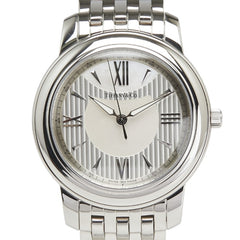 ティファニー マーク 腕時計 Z0046.17.10A91A00A クオーツ シルバー文字盤 ステンレススチール メンズ TIFFANY&Co. 【中古】