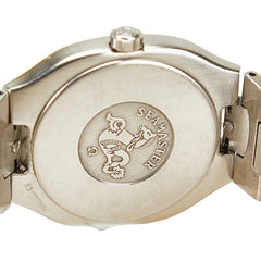 オメガ シーマスター ポラリス 腕時計 クオーツ グレー文字盤 ステンレススチール メッキ メンズ OMEGA 【中古】