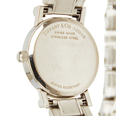 ティファニー ヴィンテージ 旧型 アトラス 腕時計 クオーツ ブラック文字盤 ステンレススチール レディース TIFFANY&Co. 【中古】