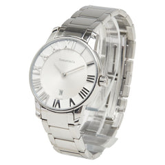 ティファニー アトラスドーム 腕時計 Z1800 クオーツ ホワイト文字盤 ステンレススチール レディース TIFFANY&Co. 【中古】