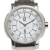 ブルガリ ソロテンポ 腕時計 ST29S クオーツ ホワイト文字盤 ステンレススチール レディース BVLGARI 【中古】