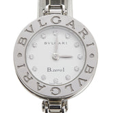 ブルガリ ビーゼロワン 12Pダイヤ 腕時計 BZ22S クオーツ ホワイト文字盤 ステンレススチール レディース BVLGARI 【中古】