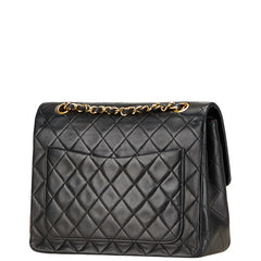 シャネル マトラッセ ココマーク ダブルフラップ ショルダーバッグ ブラック ゴールド ラムスキン レディース CHANEL 【中古】