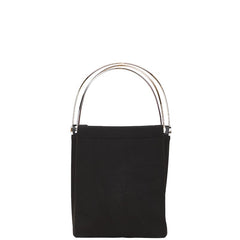 カルティエ トリニティバッグ ハンドバッグ ブラック ウレタン メッキ レディース CARTIER 【中古】