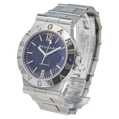 ブルガリ ディアゴノ デイト 腕時計 LCV35S 自動巻き ブラック文字盤 ステンレススチール メンズ BVLGARI 【中古】