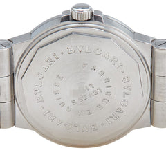 ブルガリ ディアゴノ デイト 腕時計 LCV35S 自動巻き ブラック文字盤 ステンレススチール メンズ BVLGARI 【中古】