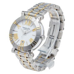 ティファニー アトラス ハートデイト 腕時計 自動巻き ホワイト文字盤 ステンレススチール メッキ レディース TIFFANY&Co. 【中古】