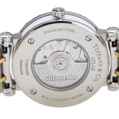 ティファニー アトラス ハートデイト 腕時計 自動巻き ホワイト文字盤 ステンレススチール メッキ レディース TIFFANY&Co. 【中古】