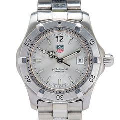 タグホイヤー プロフェッショナル200 腕時計 WK1312-1 クオーツ シルバー文字盤 ステンレススチール レディース TAG HEUER 【中古】