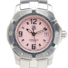 タグホイヤー エクスクルーシブ 腕時計 WN1319 クオーツ ピンク文字盤 ステンレススチール レディース TAG HEUER 【中古】