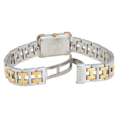 エルメス クロアジュール 腕時計 CR1.220 クオーツ ホワイト文字盤 ステンレススチール メッキ レディース HERMES 【中古】