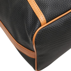 サンローラン YSLロゴ 巾着 ショルダーバッグ ブラック ブラウン レザー レディース SAINT LAURENT 【中古】