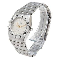 オメガ コンステレーション 腕時計 クオーツ ベージュ文字盤 ステンレススチール ボーイズ OMEGA 【中古】