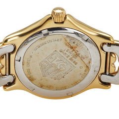 タグホイヤー セル デイト 腕時計 S04.713M クオーツ ベージュ文字盤 ステンレススチール メッキ ボーイズ TAG HEUER 【中古】