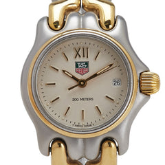 タグホイヤー セル 腕時計 S05.008M クオーツ ベージュ文字盤 ステンレススチール メッキ レディース TAG HEUER 【中古】