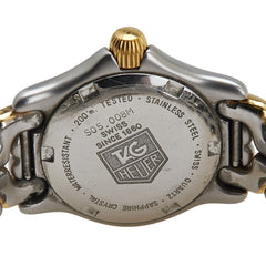 タグホイヤー セル 腕時計 S05.008M クオーツ ベージュ文字盤 ステンレススチール メッキ レディース TAG HEUER 【中古】